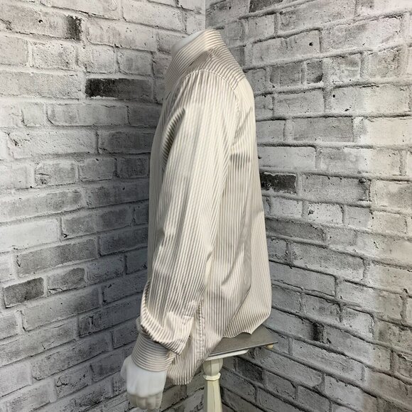 Eton Ganghester 1928 Contemporary Fit Striped Dress Shirt - Picture 6 of 11